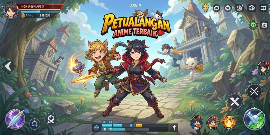 Tampilan gameplay menarik dari 8SVIP dengan karakter anime.