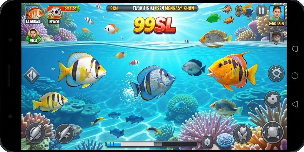 Tampilan gameplay seru Tembak Ikan di 99SL.