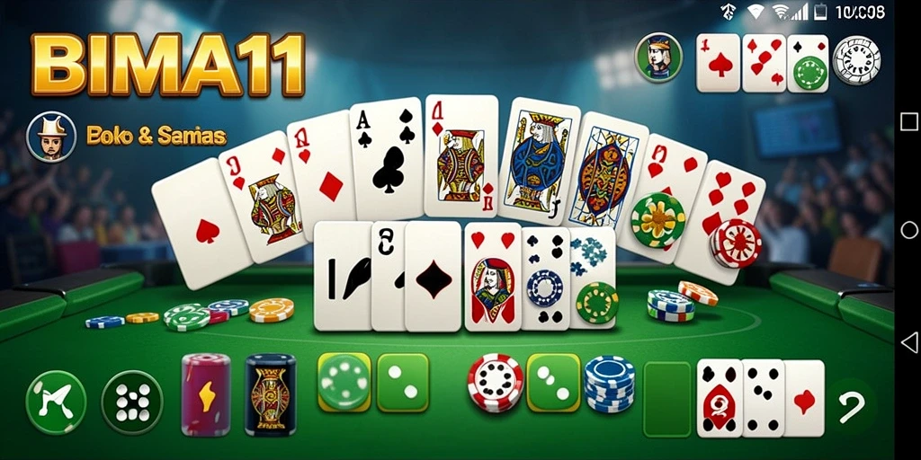 Gameplay seru BIMA11 dalam permainan Domino yang mendebarkan.