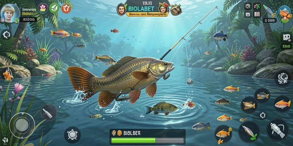 Tangkapan ikan yang menakjubkan dalam permainan BIOLABET.