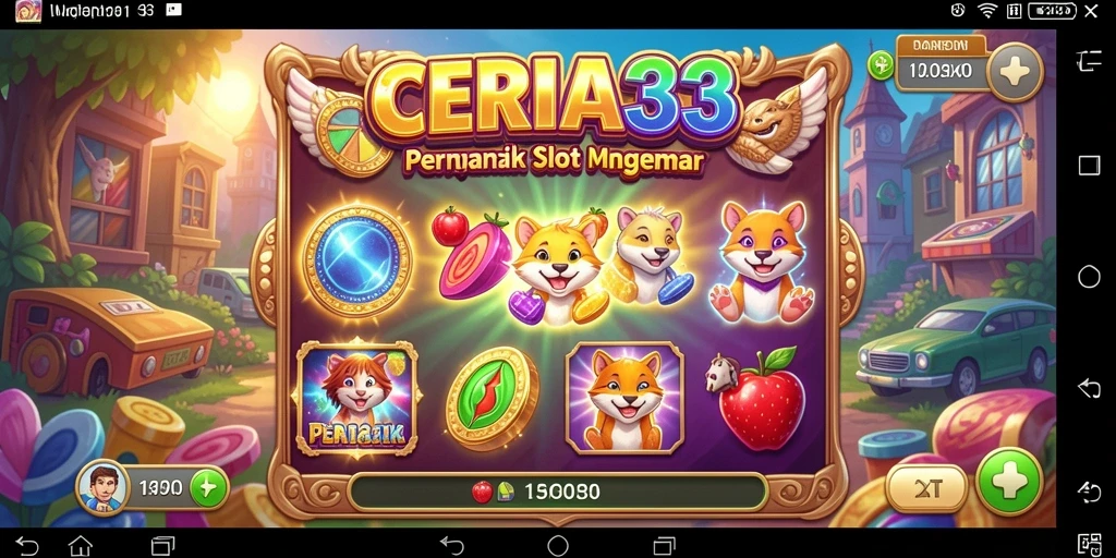 Tampilan gameplay seru dari CERIA33 dengan tema slot yang beragam.
