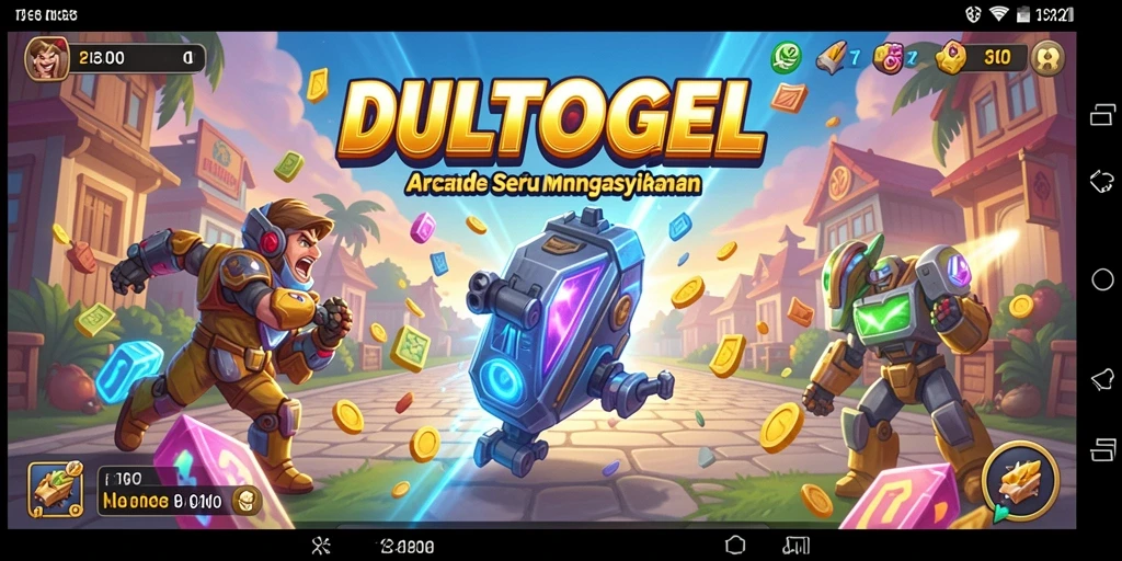 Tampilan gameplay yang seru dan penuh warna dalam DULTOGEL.