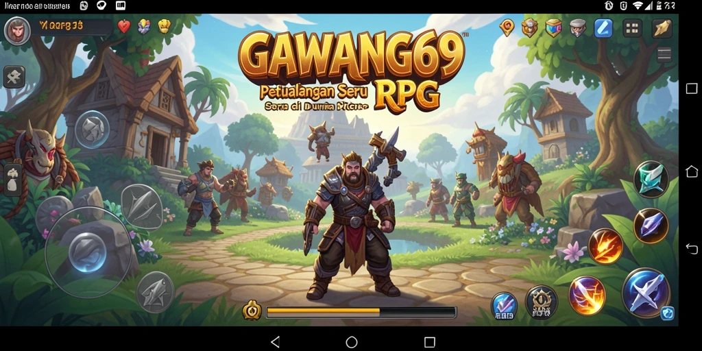 Tampilan gameplay RPG yang menegangkan dan penuh aksi.