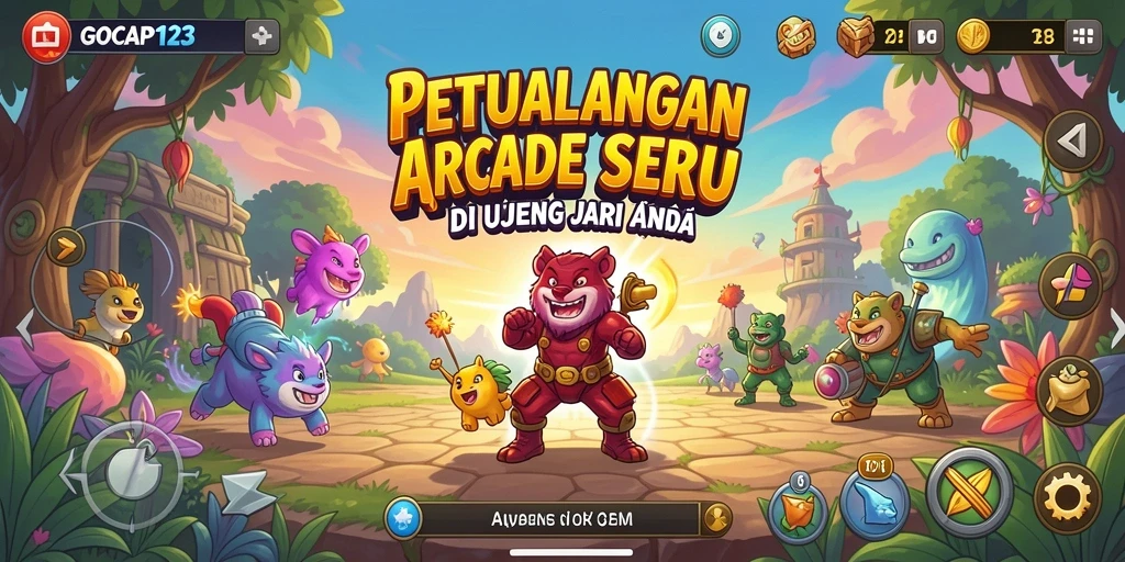 Tampilan gameplay GOCAP123 yang penuh aksi dan menantang.