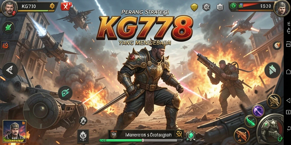 Screenshot utama KG778 menampilkan aksi penuh strategi yang menegangkan.
