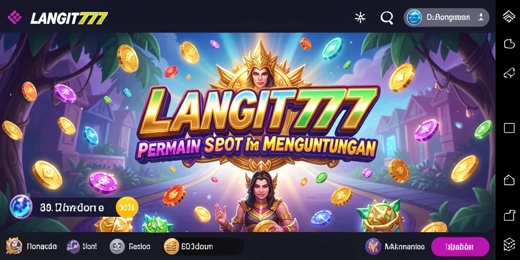 Tampilan gameplay Slot yang menakjubkan di LANGIT777.