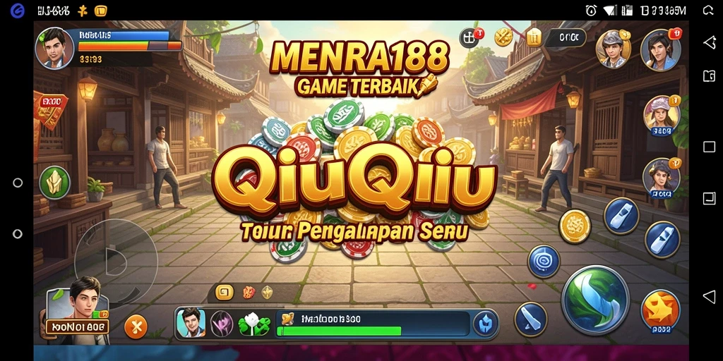 Screenshot MENARA188 menunjukkan momen seru saat bermain QiuQiu.