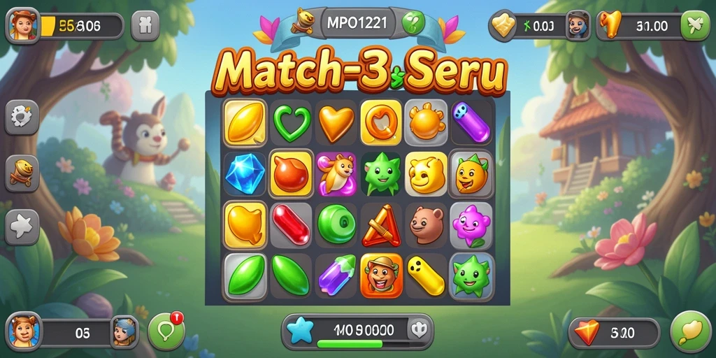 Gameplay MPO1221 yang seru dan menantang di layar.