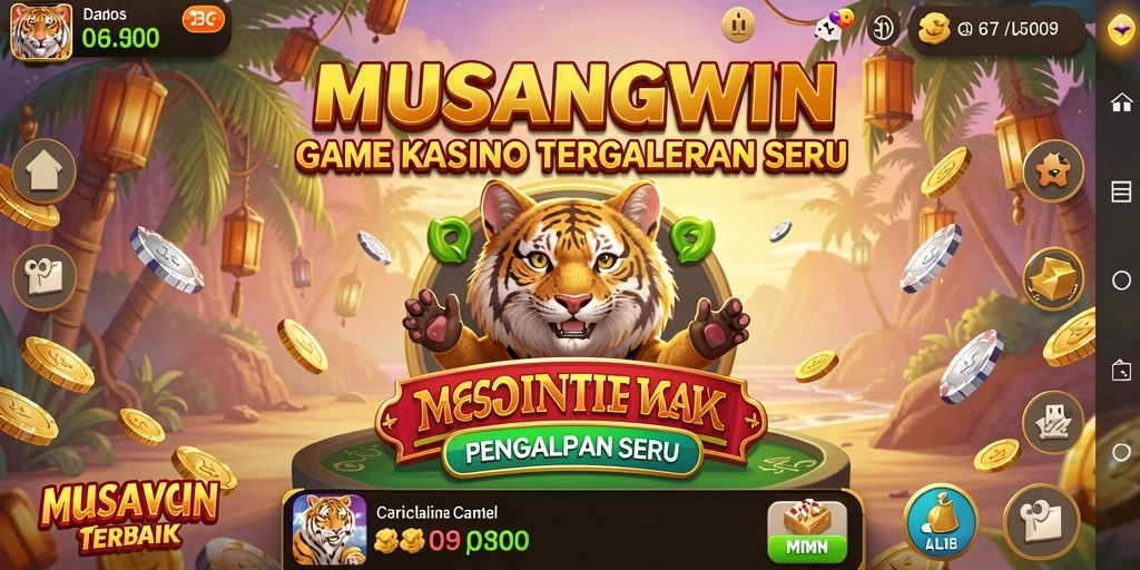 Tampilan gameplay seru dalam aplikasi MUSANGWIN.