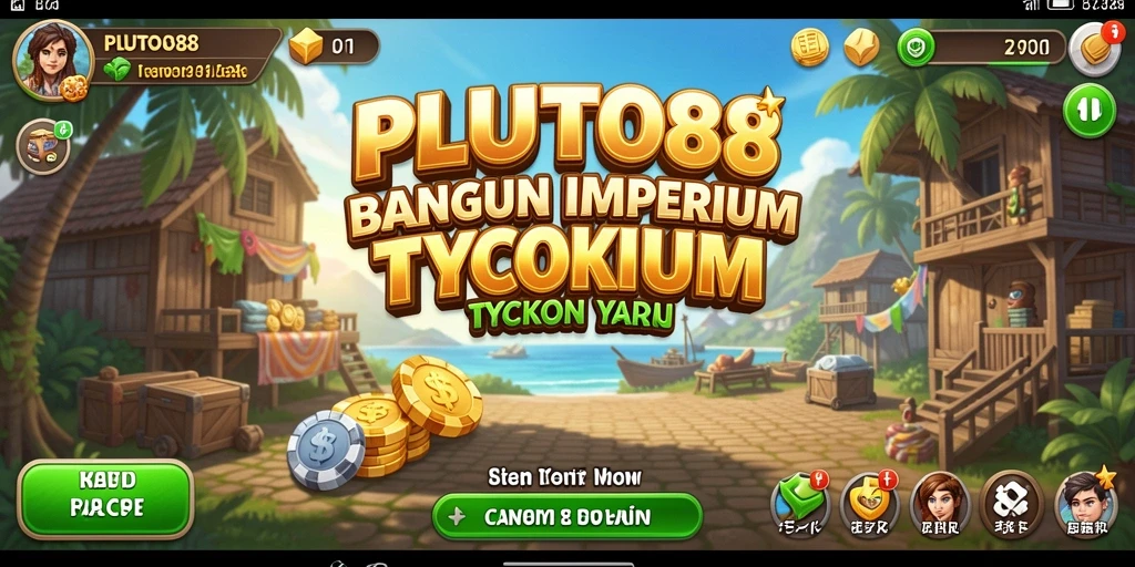 Tampilan gameplay PLUTO88 yang penuh strategi dan interaksi Tycoon.