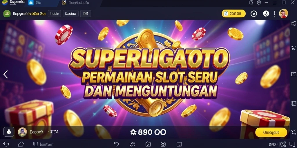Screenshot SUPERLIGATOTO menampilkan gameplay seru dalam mesin slot.
